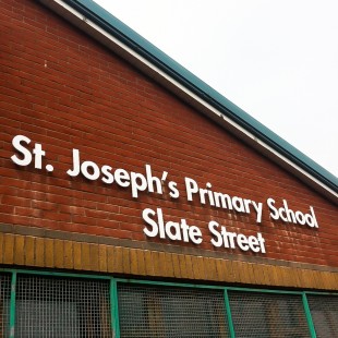 StJosephs School external lettering