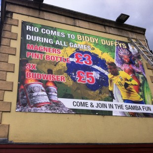 Biddy Duffys worldcup banner